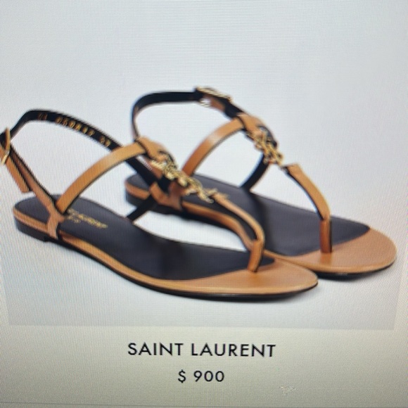 YSL Cassandra sandal, new never worn. 37.5 - Picture 5 of 5